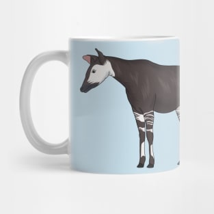 Okapi cartoon illustration Mug